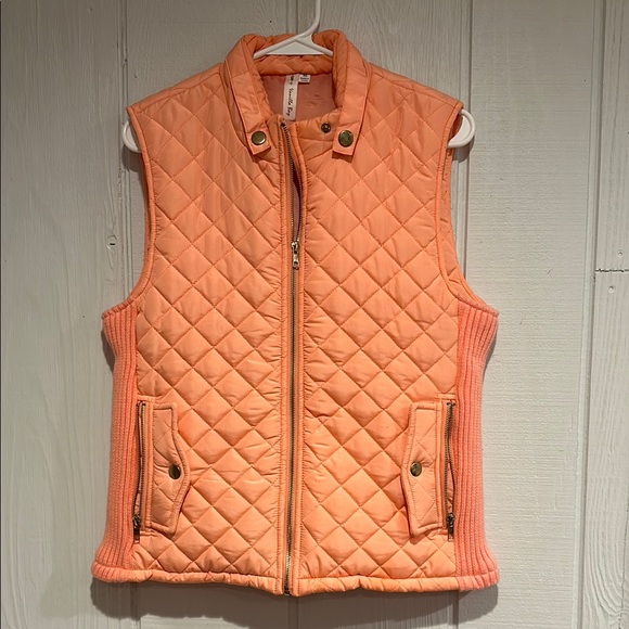Vanilla Bay Jackets & Blazers - Vanilla Bay Quilted Peach Vest